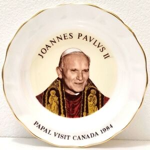 Pope John Paul II Papal Visit to Canada 1984 Trinket Dish